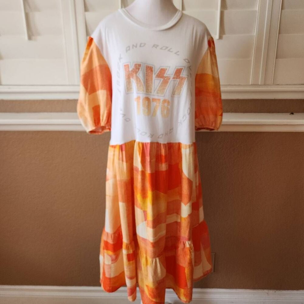 KISS Upcycled Dress Oversized Small